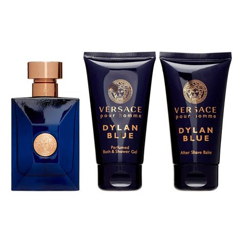 versace dylan blue gift set for men|dylan blue pour homme set.